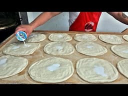 How to Make Traditional Turkish Kebab Bread with Fingerprint Design | No Rolling Pin Needed