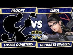 CEO 2025 TOP 8 - Lima (Bayonetta) Vs. Ploopy (Game & Watch) Smash Ultimate - SSBU