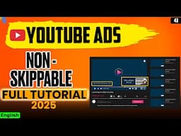 How To Run Non Skippable Ads On YouTube | Google YouTube Ads Course in English 2025 | #youtubeads