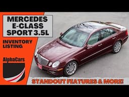 Timeless Style: Barolo Red Mercedes E350 Sport (W211) Showcase