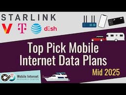 Best Data Plans for RV & Boat Mobile Internet - Cellular T-Mobile, Verizon & AT&T and Starlink