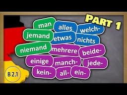 Master German Indefinite Pronouns | Teil 1: Personen & Sachen