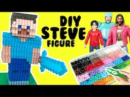 Minecraft Movie DIY Perler Bead Craft! With Super Mario Bros Fun Story & Craft