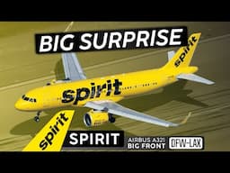 I Have Opinions! · SPIRIT AIRLINES A321 Big Front Seat  🇺🇸 Dallas to Los Angeles《 The US Series 》