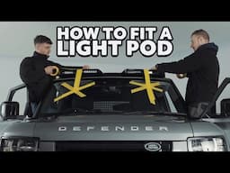 How To Fit A Land Rover Defender Predator x Lazer LED Roof Light Pod