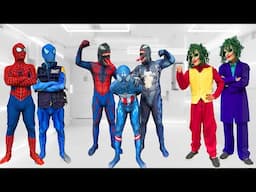 SUPERHERO's Story || Rescue Blue Spider-Man from Red & Black VENOM TEAM !!! ( Funny, Action )