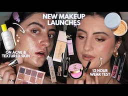 WHICH NEW MAKEUP LAUNCHES ARE ACTUALLY WORTH IT?! 12 HR Wear Test on Unfiltered Textured Skin