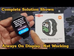 Redmi Watch Move How To Enable Always on Display, Raise to Wake, Tap to Wake ⚡️⚡️