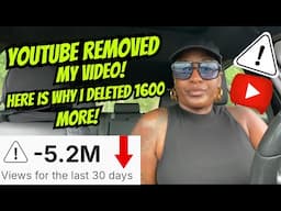 YouTube Removed One Of My Videos! | PROTECT YOUR CHANNEL!