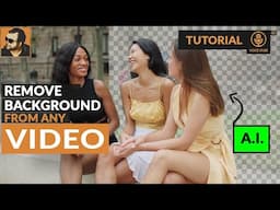Remove Video Backgrounds using A.I with one Click | Using runway
