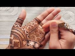 Easy mehndi design | Simple mehndi design front hand | Lotus mehndi design | Mehandi design| Mehendi