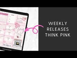 ⭐️ NEW RELEASES Christmas Tree Scene Creator and all things PINK Digital Stickers 2024