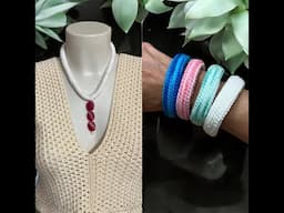 Tuto bracelet, collier tube au crochet spécial gaucher @AlextitiaTutoCrochet