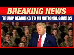 President Donald Trump Delivers emarks to the Michigan National Guard | USA | America | News9