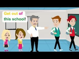 No teacher at Ella's school - Funny English Animated Story - Ella English