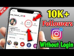 WITHOUT LOGIN 😱 Instagram Par Follower Kaise Badhaye | How to Increase Followers on Instagram