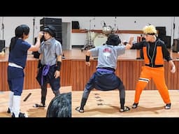 Sasuke se enfrenta a Itachi y a Naruto COSPLAY en el OTAKULAND 2025