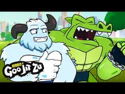 Frostbite Yeti ❄️ Meets Rockjaw! 🐊 | Heroes of Goo Jit Zu | Cartoons for Kids | Moose Mania