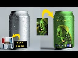 Mockup lata de refresco realista Photoshop | Pack de latas Gratis 😉