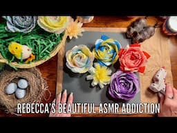 ASMR Paper Flower Crafts! 🌺(No talking version) Making Roses from cupcake baking cups! Crinkles!!!