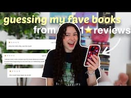 guessing my favourite books from 1⭐️ reviews