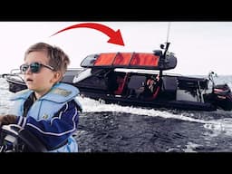 TEACHING MY FIVE YEAR-OLD HOW TO DRIVE MY SHADOW 900 BRABUS BOAT!!! | VLOG 1107