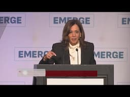 Kamala Harris gives first public speech in SF since leaving office