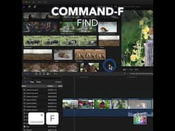 Final Cut Pro Shortcut | Command-F | Find
