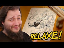 DESENHE comigo neste vídeo RELAXANTE de ARTE tradicional!