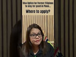🔴Where to apply for 13g Visa for Former Filipinos? #13gvisa #formerfilipino #theeatonsquad