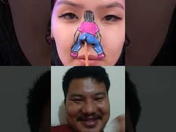 funny art on nose #comedy #funny #funnyshorts