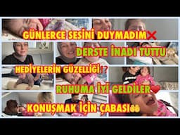 GÜNLERCE SESİNİ DUYMADIM❌DERSTE İNADI TUTTU🙈KONUŞMAK İÇİN ÇABASI🤲GELEN HEDİYELERİN GÜZELLİĞİ❌