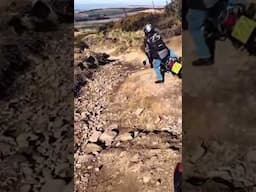 Motorcycle fail. Off road fall. #fastbike  #motorbike #fun #funny #funnyvideo #trendingshorts