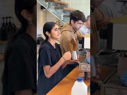 Baristas Ben and Prakaash making coffee in the Artisti Coffee Roasters Espresso Bar ☕️ #cafe #hospo