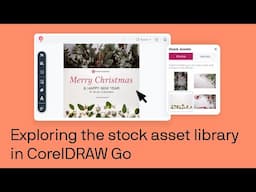 How to access stock assets in CorelDRAW Go | Step-by-step tutorial