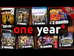 games developed in less than a year...