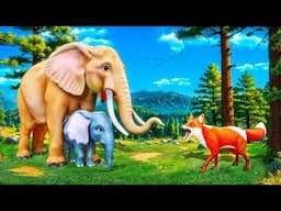 Mother Elephant Battles Foxes to Save Her Baby Elephant! Epic Wildlife Rescue Adventures