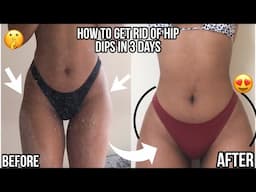 HOW TO GET RID OF HIP DIPS IN 5 DAYS!!! - A full set of workouts