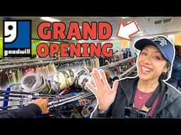 CRAZY GOODWILL GRAND OPENING THRIFTING - Early Bird Gets The Worm!