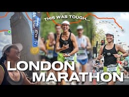 I RAN THE LONDON MARATHON!!! tough day on the course... but SO FUN! *race vlog*