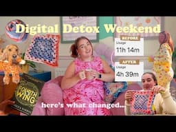 Social Media Detox Weekend ✨ Reducing Screen Time with Crochet, Reading & a Mental Health Reset