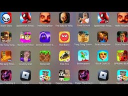 Grimace Monster Scary Survival,Hantu Tung Tung Tung,Red Ball 4,Capuchino Assassino,Scary Neighbor...