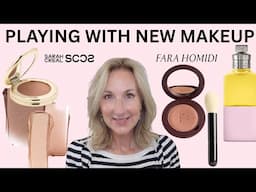 PLAYING WITH NEW MAKEUP FROM SARAH CREAL | FARA HOMIDI | CIELE | DRIES VAN NOTEN and More!