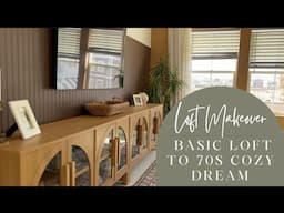 Cozy 70s-Inspired Living Room Makeover | Warm, Vintage Vibes on a Budget