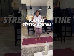 My at home workout & stretch routine | Plus size workout