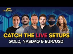 Catch the Live Setups – Gold, NASDAQ & EUR/USD | The5ers Live Trading Room