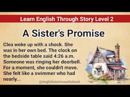 Learn English Through Story Level 2 | Graded Reader Level 2 | English Story | A Sister's Promise