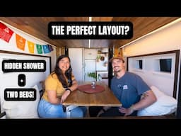 VAN TOUR | Self Built Transit Van Converted to Tiny Home for Full Time Vanlife!