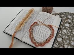 Lace Knitted Bookmarks