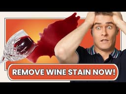 How To Remove ANY Red Wine Stain From Carpet And Clothes?